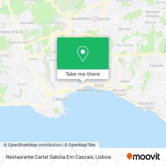 Restaurante Cartel Sabóia Em Cascais map