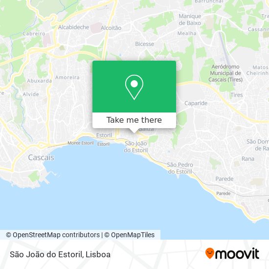 São João do Estoril map