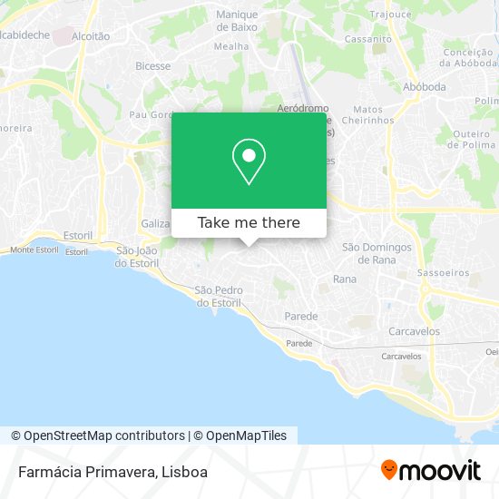 Farmácia Primavera mapa