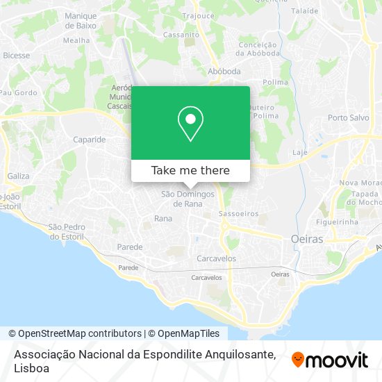 Associação Nacional da Espondilite Anquilosante map
