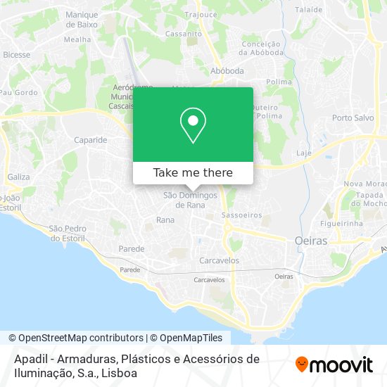 Apadil - Armaduras, Plásticos e Acessórios de Iluminação, S.a. map