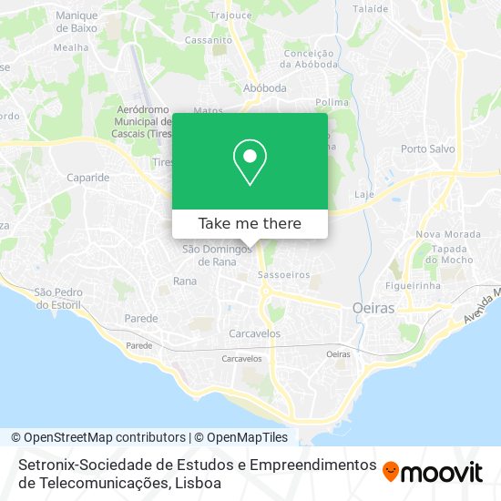 Setronix-Sociedade de Estudos e Empreendimentos de Telecomunicações mapa