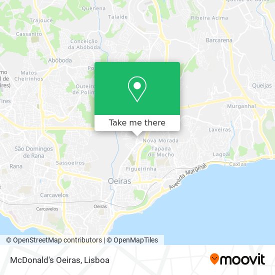 McDonald's Oeiras map