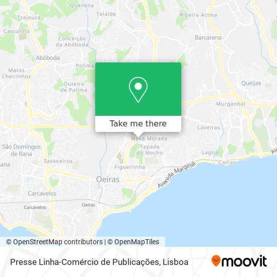 Presse Linha-Comércio de Publicações mapa