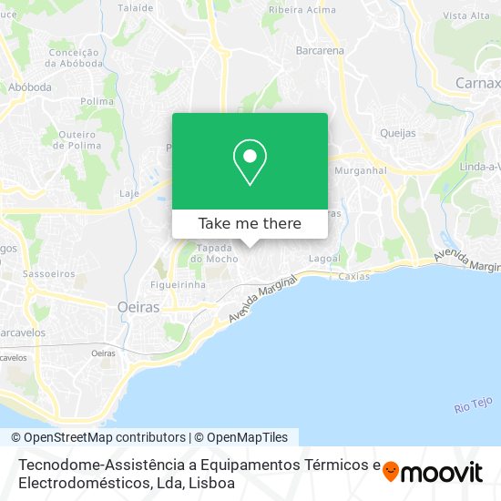 Tecnodome-Assistência a Equipamentos Térmicos e Electrodomésticos, Lda map