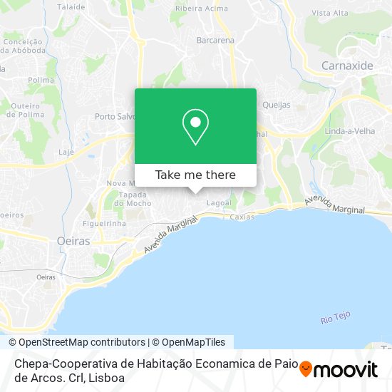 Chepa-Cooperativa de Habitação Econamica de Paio de Arcos. Crl map