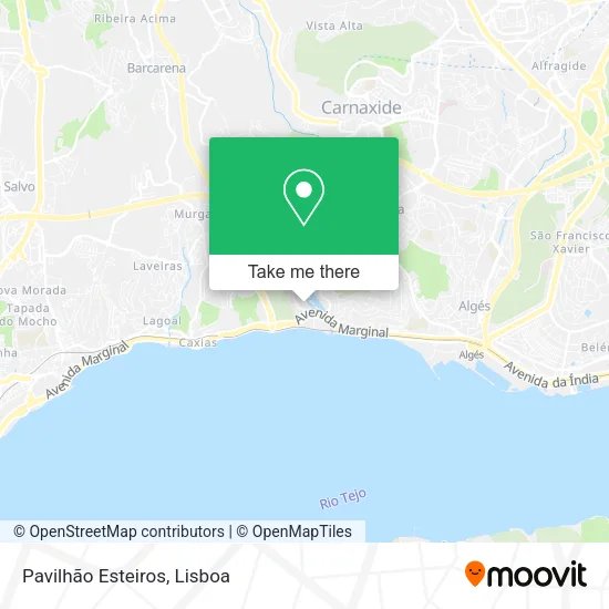 Pavilhão Esteiros map