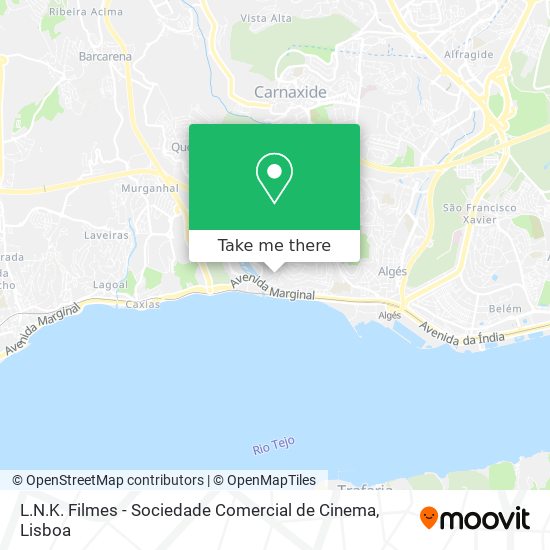 L.N.K. Filmes - Sociedade Comercial de Cinema mapa