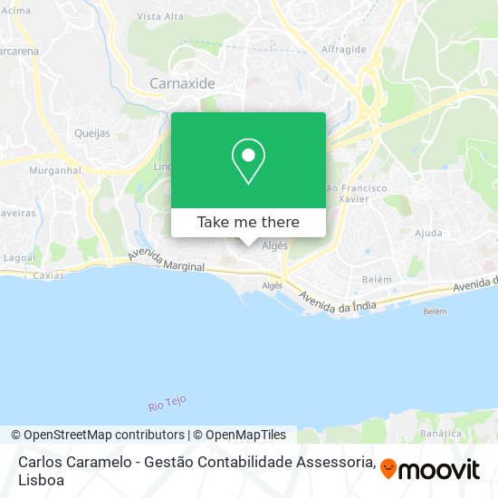 Carlos Caramelo - Gestão Contabilidade Assessoria mapa