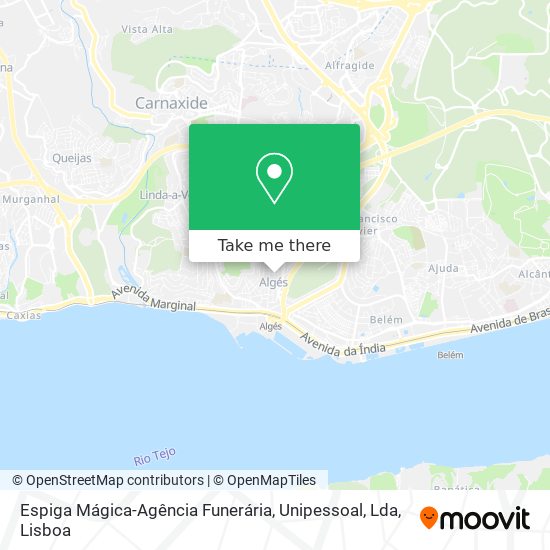 Espiga Mágica-Agência Funerária, Unipessoal, Lda mapa