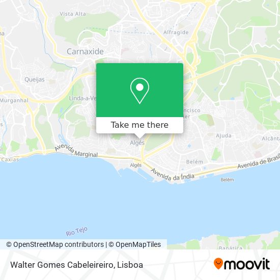 Walter Gomes Cabeleireiro mapa