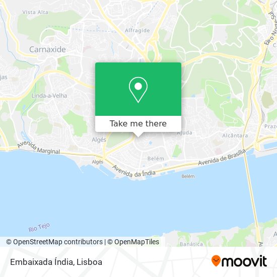 Embaixada Índia map