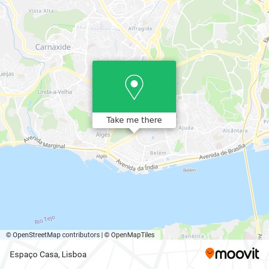 Espaço Casa mapa