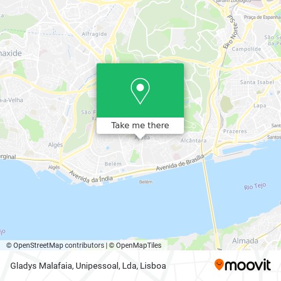 Gladys Malafaia, Unipessoal, Lda mapa