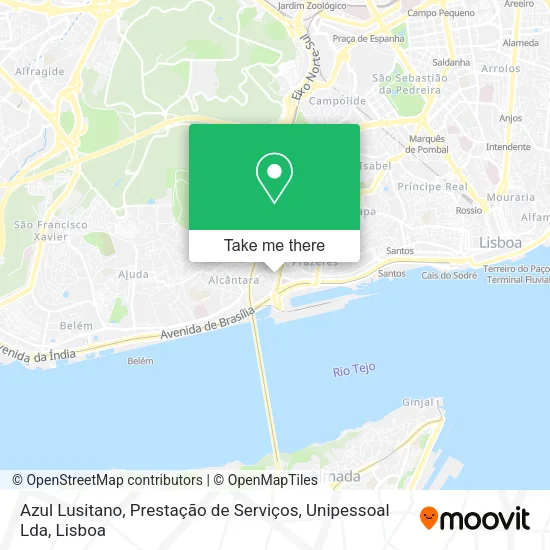 Azul Lusitano, Prestação de Serviços, Unipessoal Lda map