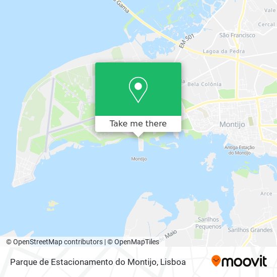 Parque de Estacionamento do Montijo map