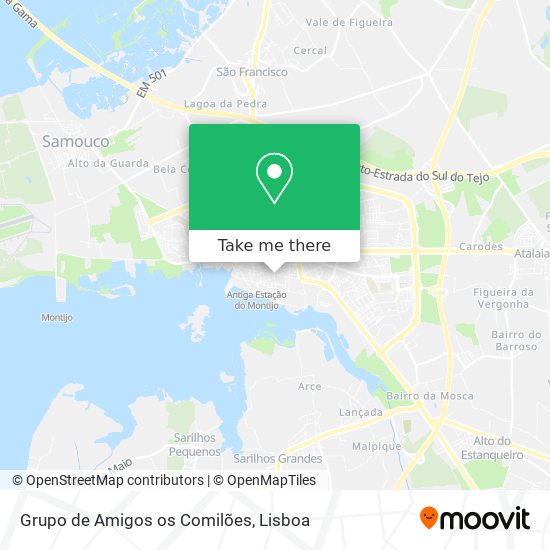 Grupo de Amigos os Comilões mapa