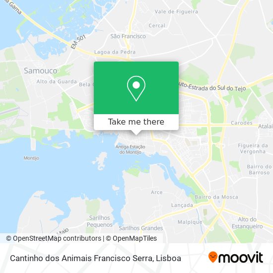 Cantinho dos Animais Francisco Serra map