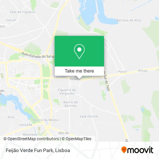 Feijão Verde Fun Park map