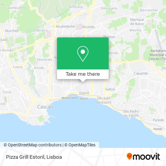 Pizza Grill Estoril mapa