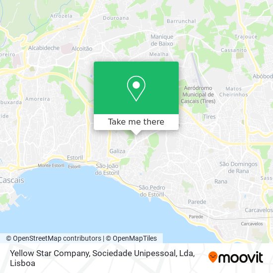 Yellow Star Company, Sociedade Unipessoal, Lda map