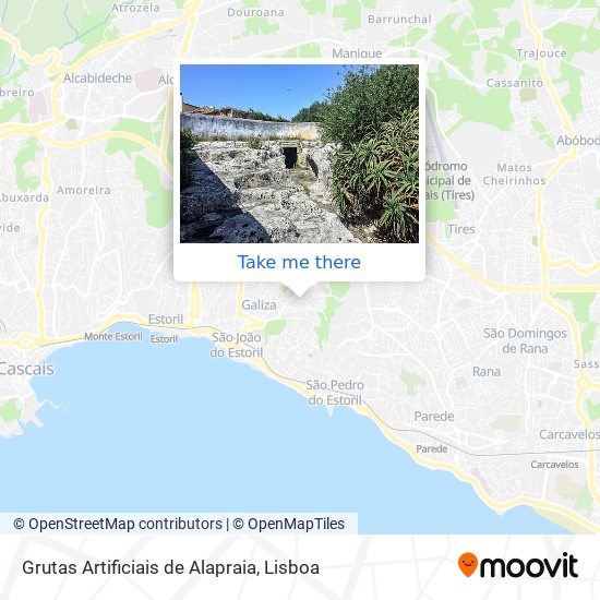 Grutas Artificiais de Alapraia map