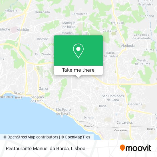 Restaurante Manuel da Barca mapa