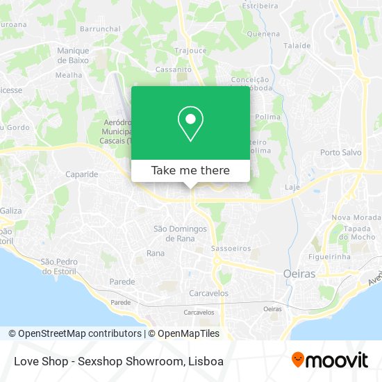 Love Shop - Sexshop Showroom map