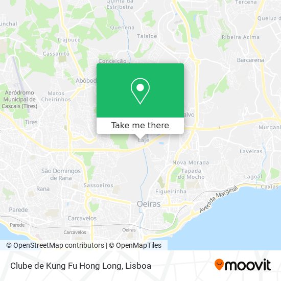 Clube de Kung Fu Hong Long map