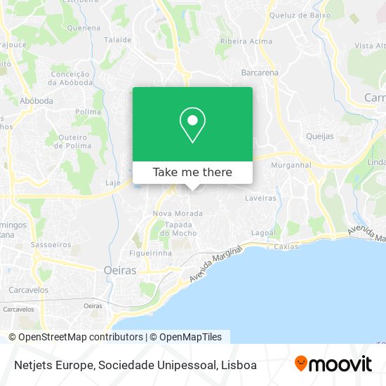 Netjets Europe, Sociedade Unipessoal mapa