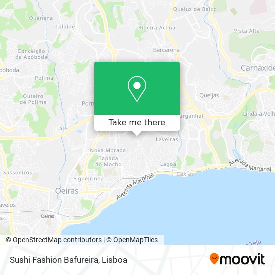 Sushi Fashion Bafureira mapa