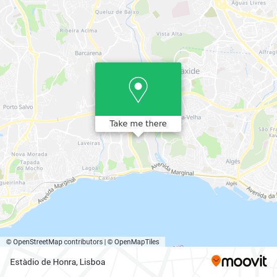 Estàdio de Honra mapa