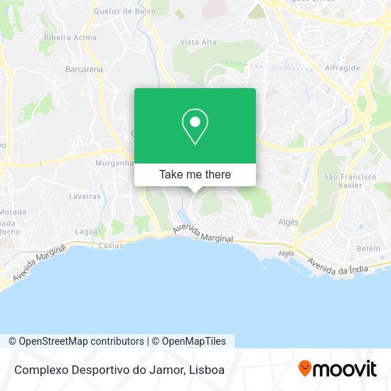 Complexo Desportivo do Jamor map
