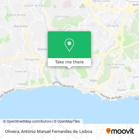 Oliveira, António Manuel Fernandes de mapa
