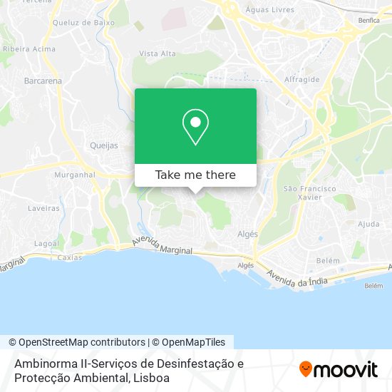Ambinorma II-Serviços de Desinfestação e Protecção Ambiental mapa
