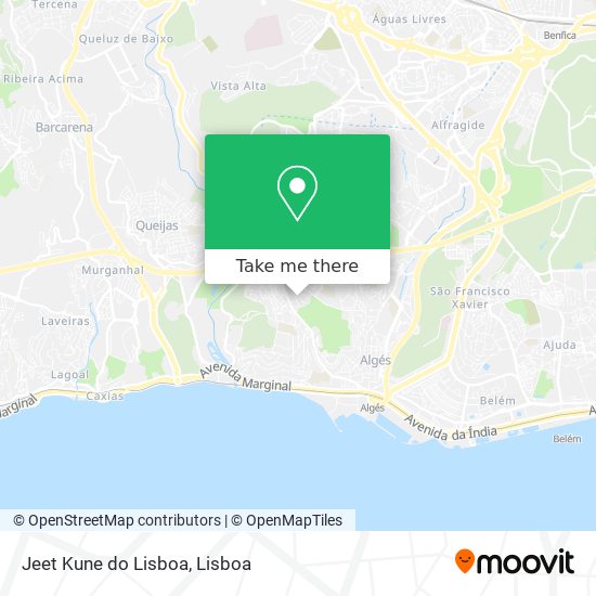 Jeet Kune do Lisboa mapa