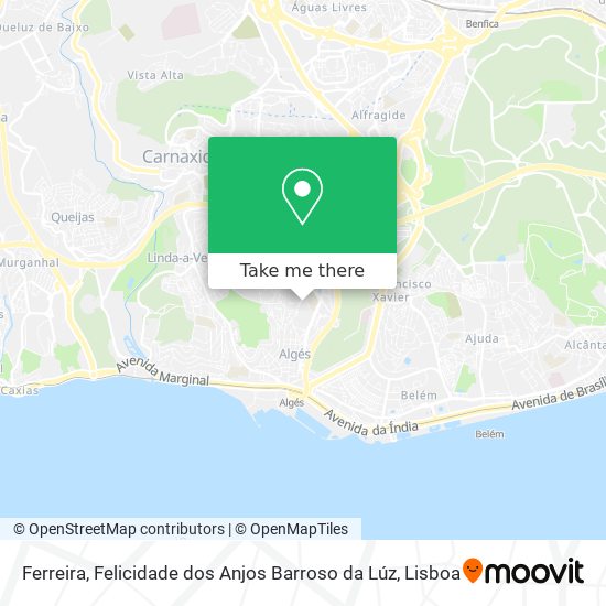 Ferreira, Felicidade dos Anjos Barroso da Lúz map