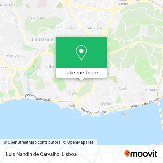 Luis Nandin de Carvalho map