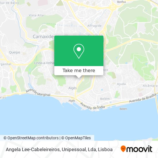 Angela Lee-Cabeleireiros, Unipessoal, Lda map