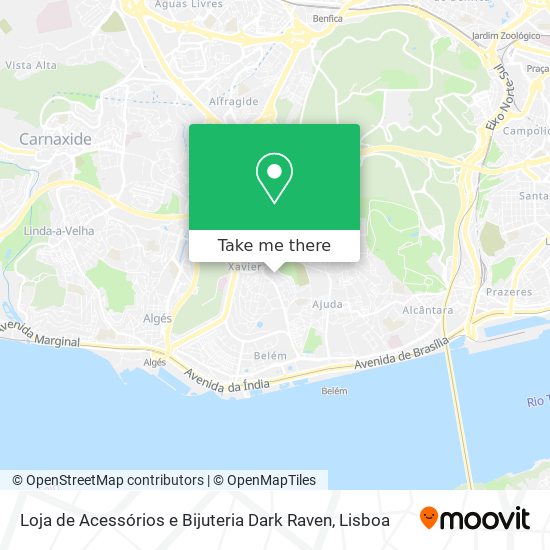 Loja de Acessórios e Bijuteria Dark Raven map