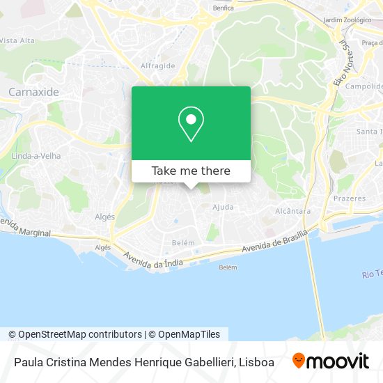 Paula Cristina Mendes Henrique Gabellieri map