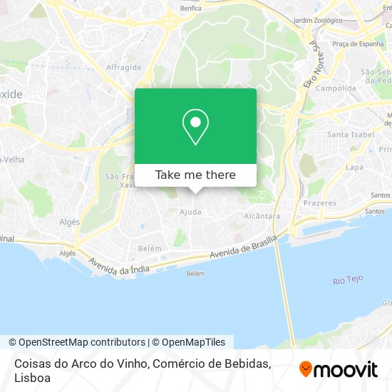 Coisas do Arco do Vinho, Comércio de Bebidas map