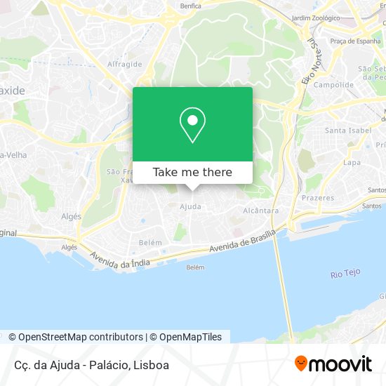 Cç. da Ajuda - Palácio map