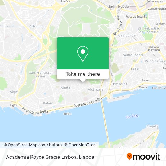Academia Royce Gracie Lisboa map