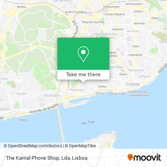 The Kamal Phone Shop, Lda map