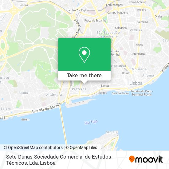 Sete-Dunas-Sociedade Comercial de Estudos Técnicos, Lda mapa