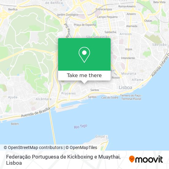 Federação Portuguesa de Kickboxing e Muaythai map