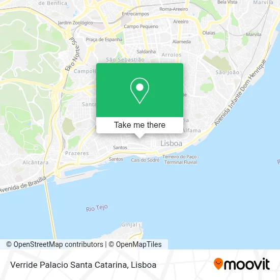 Verride Palacio Santa Catarina map