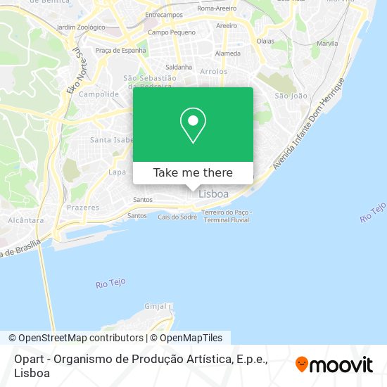 Opart - Organismo de Produção Artística, E.p.e. map