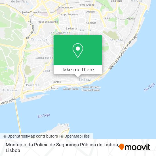 Montepio da Polícia de Segurança Pública de Lisboa map